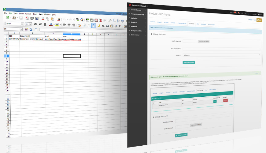 Import documente atasate produsului