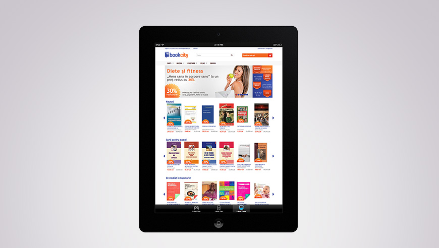Upgrade si carti digitale | Client: BookCity