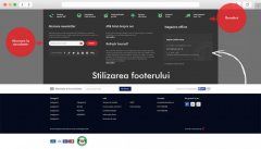 Modificare layout footer